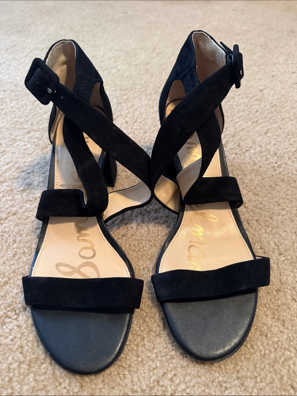 Sam Edelman Short Black Block Heels